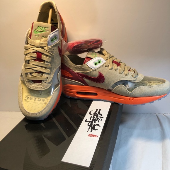 Nike CLOT x Air Max 1 2021 Kiss of Death, Men’s Size 9 Women’s Size 10.5 OG Box - Picture 11 of 16